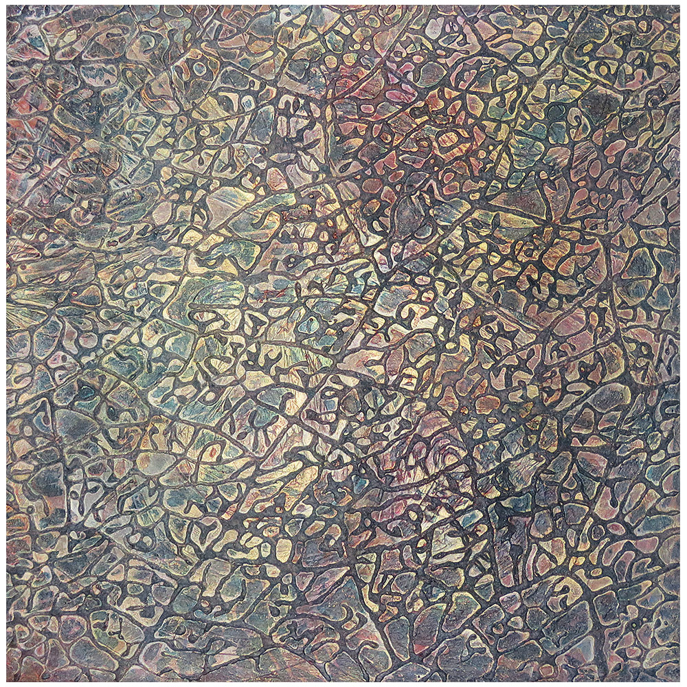 Nervures I  90x90 cm 2025 Tchivi